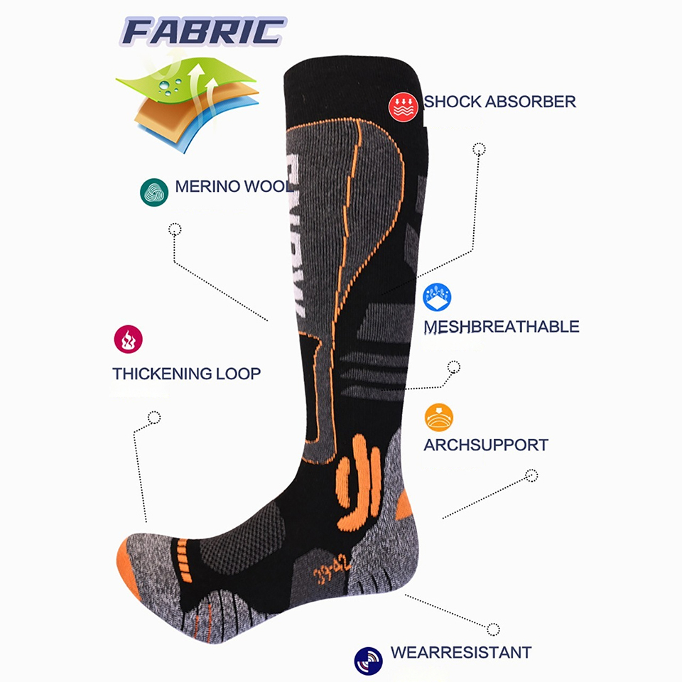Chaussettes de ski longues en  - Thermal Sock Winter avis et prix
