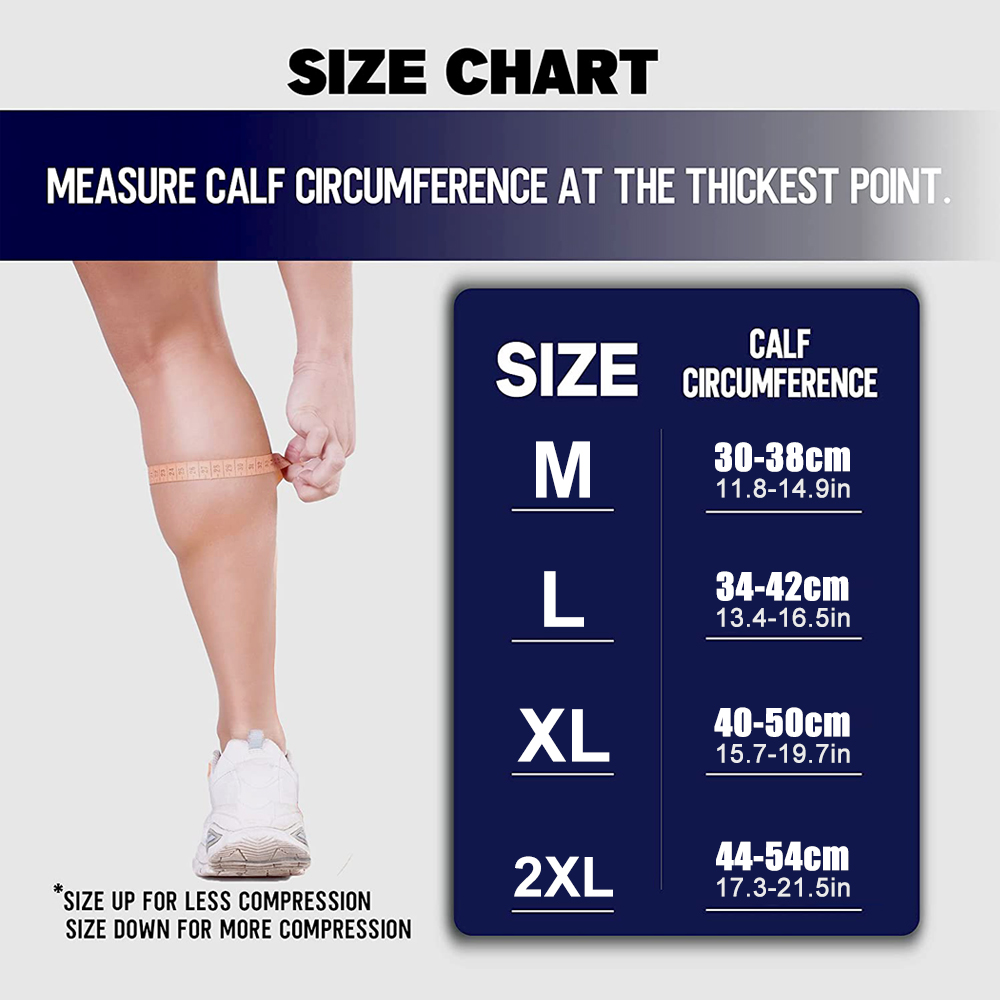 1 paire de manchons de compres - Compression Sleeve Calf avis et prix