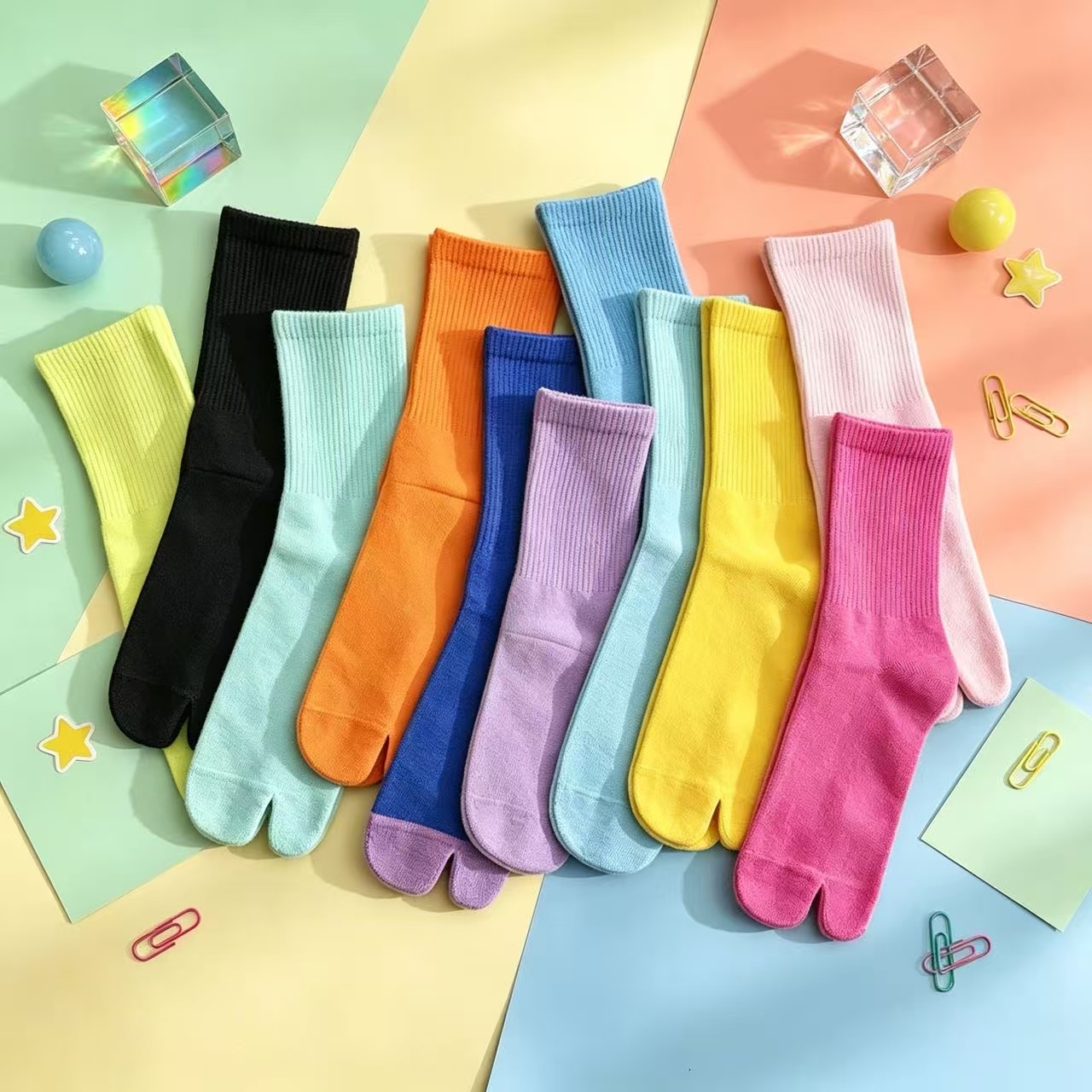 Chaussettes Tabi mi-mollet de  - Toe Sock Split avis et prix
